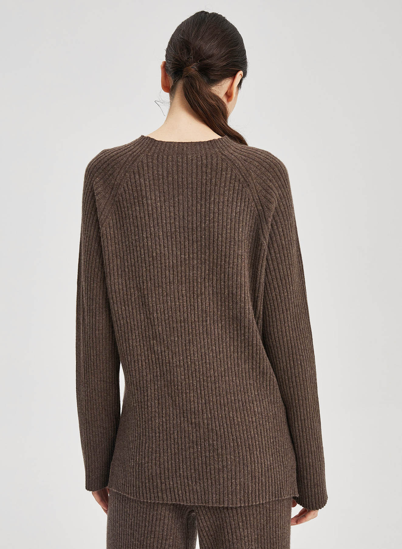 Cashmere Rib-Knit Crew Neck Pullover | Luxury Loungewear for the Modern ...