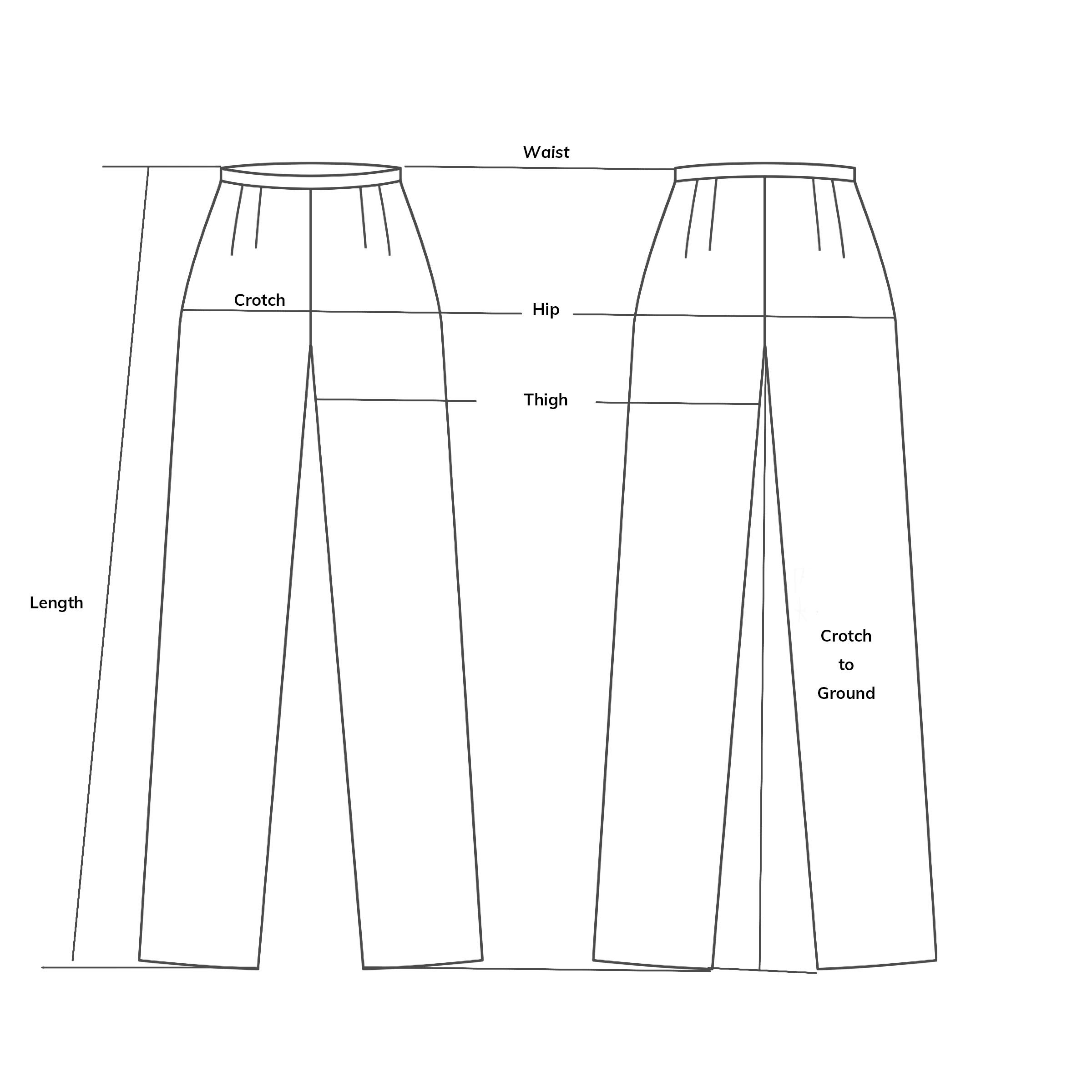 Fold Pleated Wide-Leg Pants
