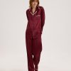 Pipped Silk Pajama Set