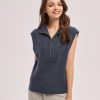 Sleeveless Half-Zip Pullover