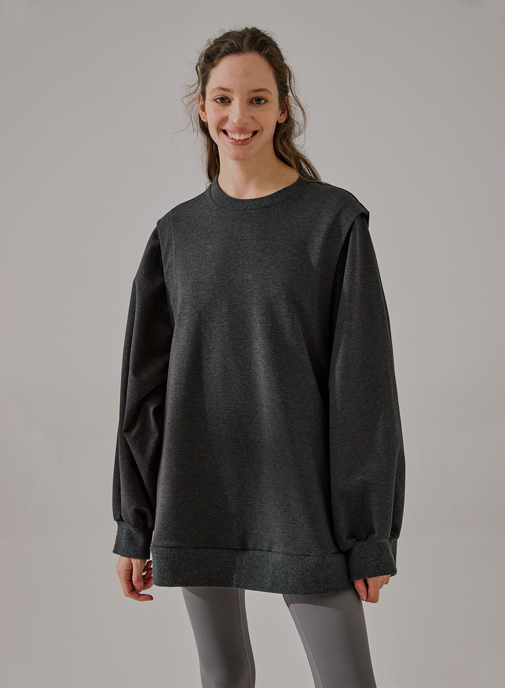 Double-Layer Sleeve Sweatshirt