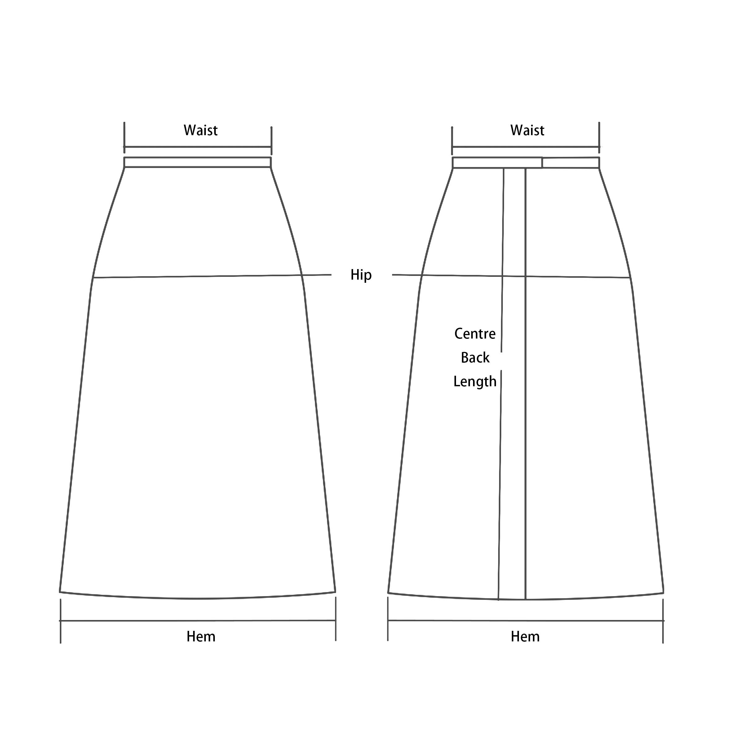 Two Tone A-Line Skirt