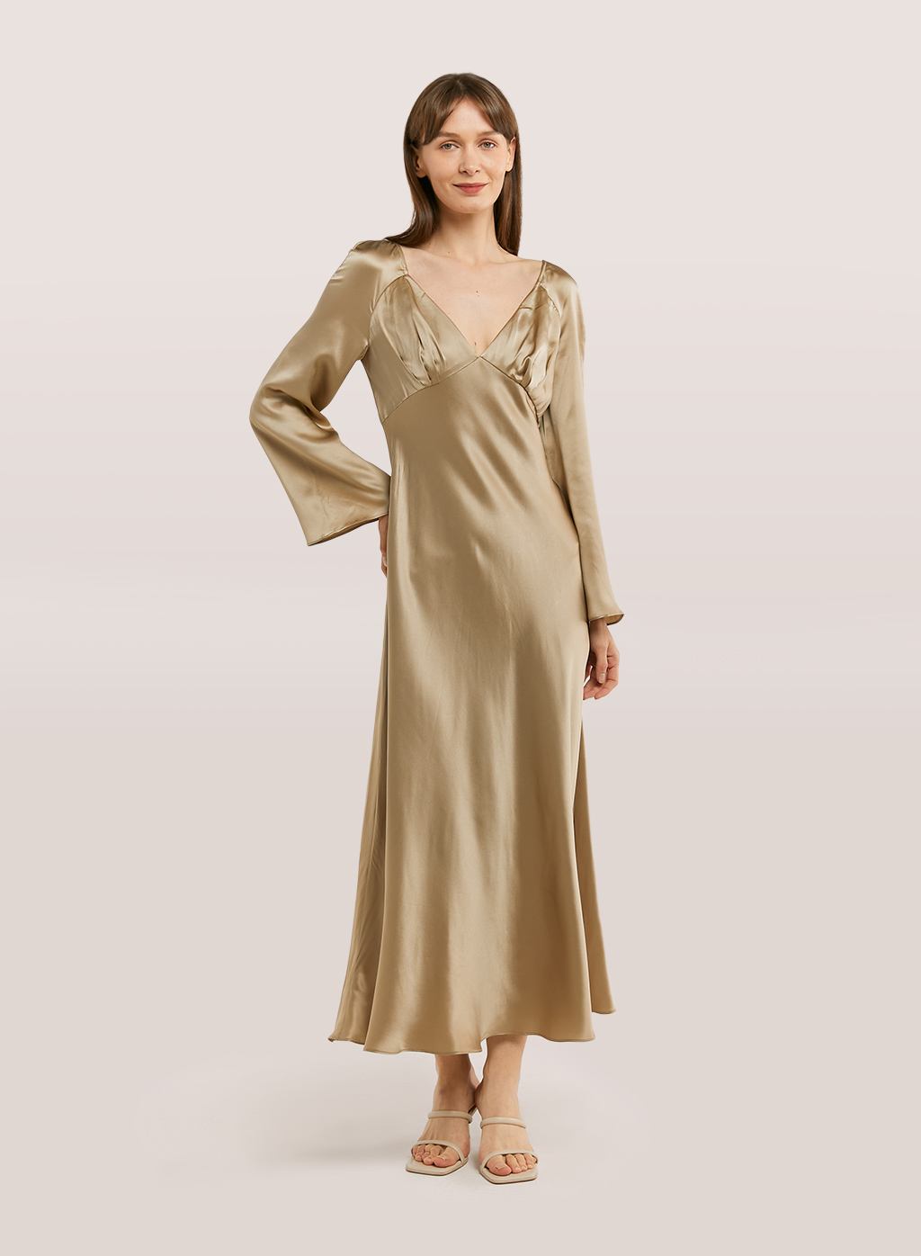 Champagne Silk Gown
