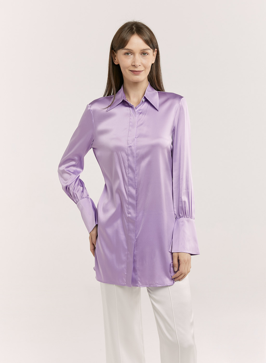 Women's Silk Regular-Fit Blouse